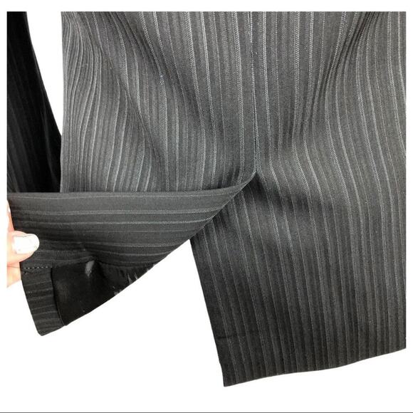Theory Office Siren Pinstripe Blazer Black Shadow Stripe  Black Officecore - Picture 10 of 13